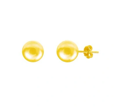 Donatello Gian Gold-flashed Sterling Silver Ball Studs