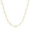 Donatello Gian Gold-plated 2.5mm Thin Paperclip Necklace