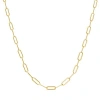 Donatello Gian Gold-plated 2.5mm Thin Paperclip Necklace In Gold