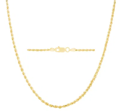 Donatello Gian Gold-plated 925 Sterling Silver 3mm Twisted Necklace In Multi