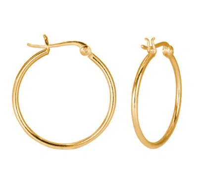 Donatello Gian Gold-plated 925 Sterling Silver Large Hoops