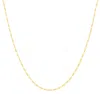 Donatello Gian Gold-plated 925 Sterling Silver Thin Figaro Necklace