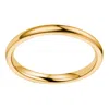Donatello Gian Gold-plated 925 Sterling Silver Thin Wedding Band