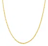 Donatello Gian Gold-plated 925 Sterling Silver Twisted Necklace
