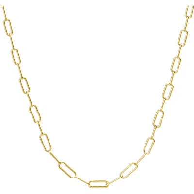 Donatello Gian Gold-plated Chunky Paperclip Necklace