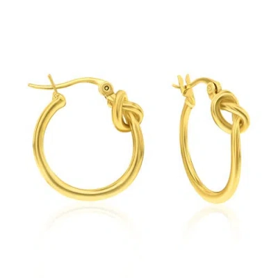 Donatello Gian Gold-plated Knot Hoops