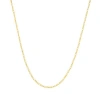 Donatello Gian Gold-plated Sterling Silver 2.5mm Link Necklace In Gold