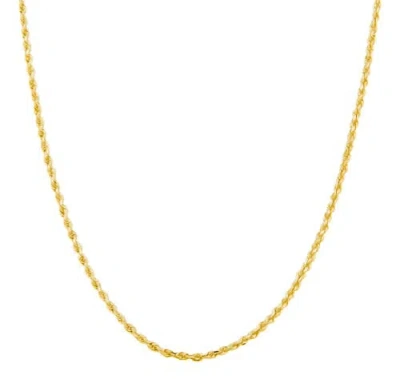 Donatello Gian Gold-plated Sterling Silver 2mm Rope Necklace