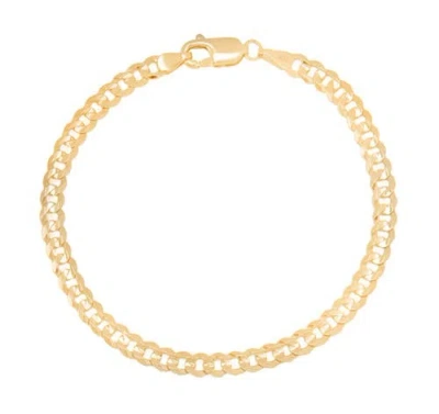 Donatello Gian Gold-plated Sterling Silver 5mm Curb Bracelet