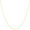 Donatello Gian Gold-plated Sterling Silver Thin Figaro Necklace In Gold
