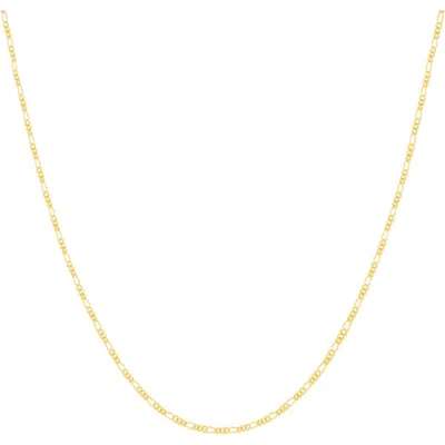 Donatello Gian Gold-plated Sterling Silver Thin Figaro Necklace