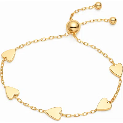 Donatello Gian Gold-tone Adjustable Heart Bracelet