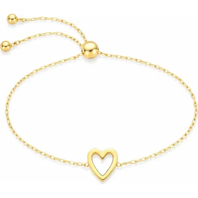 Donatello Gian Gold-tone Cut Out Heart Bracelet