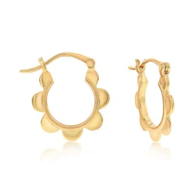 Donatello Gian Gold-tone Flower Hoops