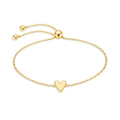 Donatello Gian Gold-tone Heart Slider Bracelet
