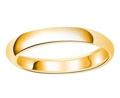 Donatello Gian Gold-tone Sterling Silver 4mm Wedding Band