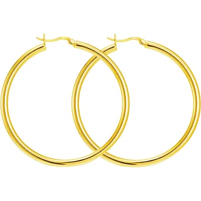 Donatello Gian Gold-tone Sterling Silver Large Hoops