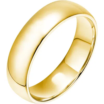 Donatello Gian Gold-tone Sterling Silver Thick 6m Wedding Band