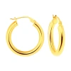 Donatello Gian Gold-tone Sterling Silver Thick Hoop Earrings In Yellow