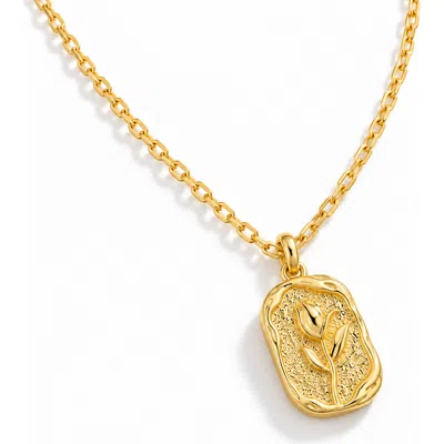 Donatello Gian Gold-tone Dainty Rose Necklace