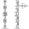Donatello Gian Graduated Drop Earrings In Silver