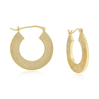 Donatello Gian Greek Designed Hoop Earrings