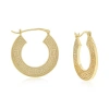 Donatello Gian Greek Designed Hoop Earrings In Gold
