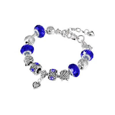 Donatello Gian Heart Charm Bracelet