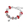 Donatello Gian Heart Charm Bracelet