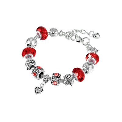 Donatello Gian Heart Charm Bracelet