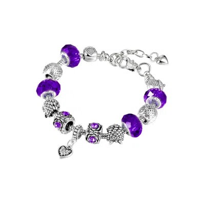 Donatello Gian Heart Charm Bracelet