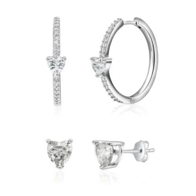 Donatello Gian Heart Earrings Set