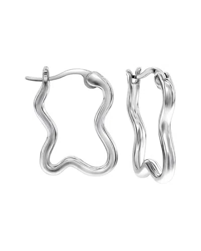 Donatello Gian Hoop Earrings In Metallic