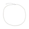 Donatello Gian Pearl Choker Necklace In Silver