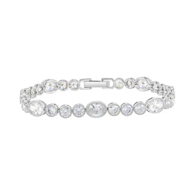 Donatello Gian Princess Cut Halo Tennis Bracelet