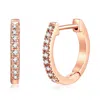 Donatello Gian Rose-flashed Mini Huggie Earrings