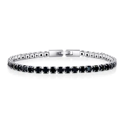 Donatello Gian Round Cut Created Onyx Tennis Bracelet