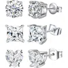 Donatello Gian Set Of 3 Sterling Silver Earrings In Silver