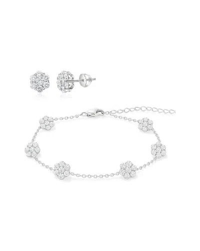 Donatello Gian Silver Bracelet Stackable In Transparent