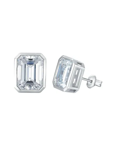 Donatello Gian Silver Emerald Stud Earrings