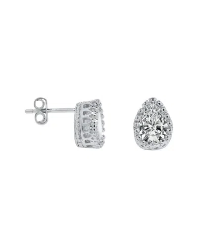 Donatello Gian Silver Stud Earrings In Metallic
