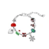 Donatello Gian Snow-flake Christmas Charm Bracelet In Metallic