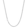 Donatello Gian Solid 925 Sterling Silver Flat Necklace