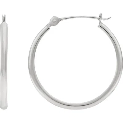 Donatello Gian Sterling Silver 18mm Hoop Earrings