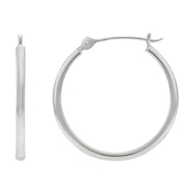 Donatello Gian Sterling Silver 25mm Hoop Earrings