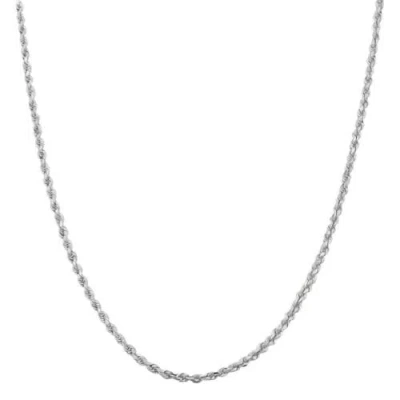 Donatello Gian Sterling Silver 2.5mm Rope Chain Necklace