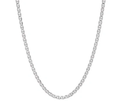 Donatello Gian Sterling Silver 2mm Anchor Necklace