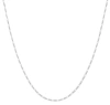 Donatello Gian Sterling Silver 2mm Figaro Necklace In Silver