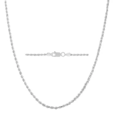 Donatello Gian Sterling Silver 3mm Rope Necklace