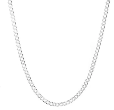 Donatello Gian Sterling Silver 5mm Thick Curb Chain Necklace